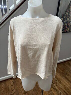 perfectwhitetee taylor recycled cotton sweatshirt off white size medium